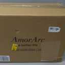 AmorArc Ceramic Dinnerware Sets,Handmade Reactive Glaze Plates and Bowls Sets,Highly Chip and Crack Resistant | Dishwasher & Microwave Safe Dishes Set,Service for 4 (12pc) (Service for 4, Vintage Blue)