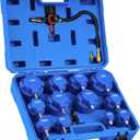 Orion Motor Tech Turbo Boost Leak Tester Set, Turbo System Leakage Tester Kit with Smoke Adapter 6 Pairs of Stepped Adapters 1.2" to 3.5", Turbo Pressure Leak Tester for Cooling Emission Exhaust Pipes