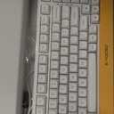 HUO JI E-Yooso Creamy Mechanical Keyboard Wired, Hot Swappable, Pre-lubed Linear Switches, Gasket Structure with Sound Dampening Foam, RGB Backlit, 99 Keys Custom Gaming Keyboard for PC/Mac,White