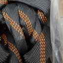 Flexible Garden Hose 100 FT, Ultra Lightweight Water Hoses w/10 Function Sprayer and 3/4" Brass Fittings, Kink-Free, Sturdy, Abrasion Resistant for Yard, Lawn, Outdoor and Gardening(Black Orange)