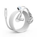 KIWI design Link Cable with Charging 16FT Compatible with Meta Quest 3S/3/2/Pro/Pico 4 Accessories and PC/SteamVR, USB 3.0 to USB C Link Cable with 5Gbps Super Speed for Extended Gameplay, White