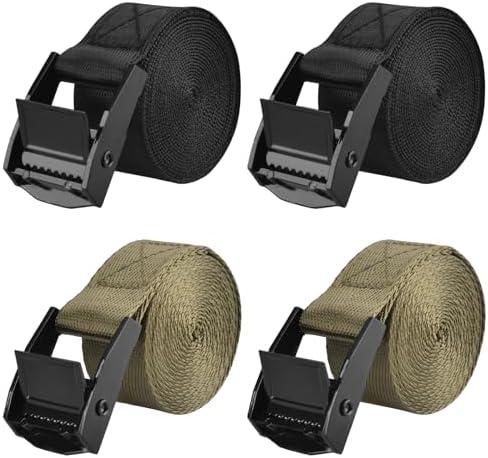 TRIWONDER Cinch Tie Down Straps Cam Buckle Lashing Strap Nylon Small Ratchet Heavy Duty Belts for Packing Cargo Battery Bike Car Roof Rack Kayak Truck
