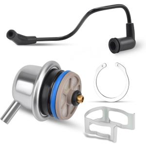 Fuel Injection Pressure Regulator w/Vacuum Line Fits for Chevy Avalanche 1500/Express 1500 2500 3500/Silverado Replaces 89060418 17113556