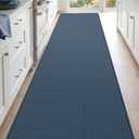 DEXI Kitchen Floor Mats Cushioned Anti Fatigue, 23x94, Large Long Standing Runner Rug Waterproof, Comfort Memory Foam Padded for Front Sink Laundry, Navy