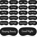 11 Pieces Funny Eye Sleeping Mask Bulk with Adjustable Strap Blackout Eye Sleep Mask for Night Blindfold Cover for Women Men(Black)