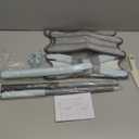 EZ SPARES X-Type Microfiber Hardwood Floor Mop, 3 Microfiber Mop Replacement Pads, Hand Free Washing, for Home, Kitchen, Hardwood, Laminate, Wood, Ceramic Tiles (Green)