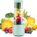 Dash 16 oz Personal USB Bottle Blender with Travel Lid and Charging Cord, Single-Serve Smoothie and Juice Maker, Aqua