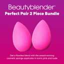 Beautyblender | Original Pink Beauty Blender 2-Piece Bundle for Blending Foundations, Powders, and Creams, Super-Soft Foam for Streak-Free Application, Made in the USA, Reusable, Washable
