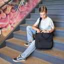 Sturdy 3 Ring Zipper Binder with Strap - 2" Binder with Pockets Holds 500 Sheets, Laptop & More - Durable & Easy to Carry