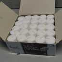Hyoola Votive Candles - 10 Hour Burn Time - Unscented Candles Votives Bulk - Pack of 50 White Candles - European Made