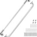 2 Pack Grab Bars for Elderly for Wall 32 Inch, Fit for Studs, Knurled Anti-Slip Bathroom Shower Grab Bars for Seniors, Safety Handicap Grab Bars for Shower, Shower Handles for Elderly, Tesuchan