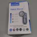 BEAUTURAL Fabric Shaver and Lint Remover, Sweater Defuzzer with 2-Speeds, 2 Replaceable Stainless Steel Blades, Battery Operated, Remove Clothes Fuzz, Lint Balls, Pills, Bobbles Gray