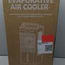 Portable Windowless Air Conditioners, 3-IN-1 Swamp Cooler, Evaporative Air Cooler, 6 Speeds & 3 Modes, 3-Gal Water Tank for Cooling, 20 FT/S Remote Control, Portable Air Cooler for Indoors