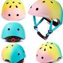 Kids Bike Helmet,Toddler Skateboard Helmets for Ages 2-3-5-8-14 Years Boys GirlsAdjustable Multi-Sport Bicycle Skateboarding Football Roller Skating Scooter Rollerblade Balance Bike Helmet, M(20.5"-22"/10-16 years), Pink-blue