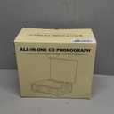 CD Player with Built-in Speakers Bluetooth Retro Portable CD Players for Home Music Player with Remote Control Headphone Jack Walnut Brown