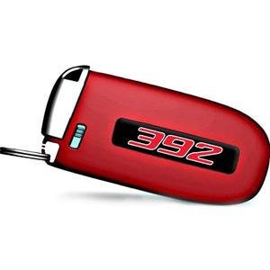 TOOLEPIC for Dodge Challenger Charger Durango and Jeep Grand Cherokee Key fob Badges 2015-2025-Set of 2 - Finest Vehicle Emblems Accessories for 392 Hemi, Ideal for Decoration - Ruby Red
