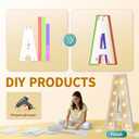 imprsv Marquee Light Up Letters, 4FT Mosaic Letters with Light for Baby Shower Graduation Party Decor, Large B for Engagement Wedding Party Decorations (Need to Assemble)