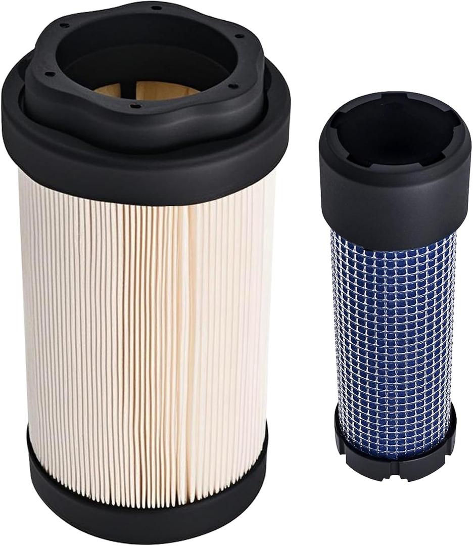 Primary Air Filter and Secondary Air Filter Fit for John Deere 1023E 1025R 1026R 2025R 2026R 2400 2550 2700 2750Replace#LVU34503 LVU34504
