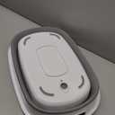 Coloch Collapsible Pet Bathtub with Water Drain Plug, Plastic Dog Bath Tub with Handle Portable Puppy Bathing Tub Space Saving Laundry Basket for Puppy, Small Dog, Cat, BPA Free, Grey