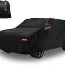 X AUTOHAUX Car Cover for Kia Soul 2009-2025 210D-PU Outdoor Full Car Cover All Weather with Door Zipper for Waterproof Windproof Sun Rain Snow Protection