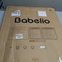 BABELIO Safety Gate Door Fits for Stairs, Narrow and Wide Doorways with Auto Close, Easy Install, No Drilling, Pressure Mounted for Baby, Child, Pets, Dog/Puppy, 26''-40'', White