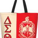 Sorority Paraphernalia Gifts for Women, Large Capacity Shopping Tote Bag, Commemorative Sisterhood Gift & Everyday Carryall (Red)
