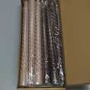 LPUSA Brown Tall Taper Candles Spiral Candle Sticks,Unscented Pastel Candle for Holiday,Wedding and Home Decoration,10inch,12 Pack(E-Gradient Brown)