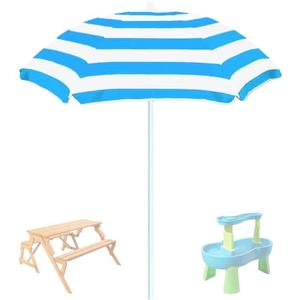 Water Table Umbrella,Kids Beach Umbrella & Picnic Table Shade,Ideal for Sand Play,Camping,Beach Trips,and Garden Fun.Lightweight Yet Durable