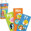 Melissa & Doug Poke-a-Dot! Alphabet Jumbo Learning Cards, 13 Double Sided Interactive ABC Flash Cards, Educational Activities for Toddlers and Preschoolers, Ages 1+