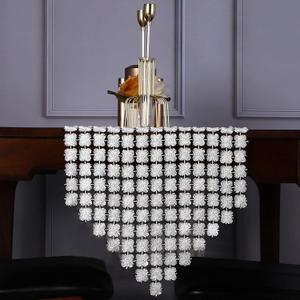 Elegant and Luxurious Rectangle Fabric White Lace Table Runner Table Runners Natural Macrame Table Runner Cotton Crochet Lace Boho Party Table Runner, 4 Colors Color : Milky White, Si