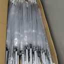 Reginary 30 Pieces Wedding Umbrellas Bulk Auto Open Stick Umbrellas with White European J Hook Handle Windproof Large Canopy Umbrella for Outdoor Wedding Bride Groom Photography Golf
