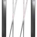 Titanium Chopsticks with Case, XBD Supply 2 Pairs of 9 Inches Square Chopstick Set Dishwasher Safe Reusable for Home & Travel (2-Pair Chopsticks)