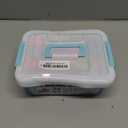 200PCS Interlocking Snowflake Building Block Toy for Kids Ages 3+, Plastic Early Learning Creativity Educational STEM Toy with Carrying Case Safe Material (Rainbow Colors)