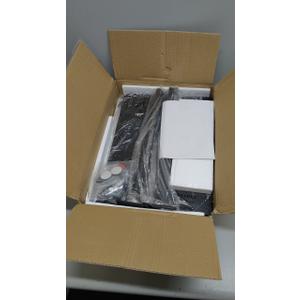 IBUYKE C Shaped Side Table, 360° Swivel Height Adjustable End Table for Small Spaces, with Phone & Tablet Slot, Modern Small Coffee Snack Table for Sofa/Bed, Black UTVT003B