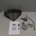 VOLPONE Shower Caddy Corner Suction Cup Shower Shelf Corner No Drilling Bathroom Shower Organizer Storage Rack Adhesive (1-Pack, gray)