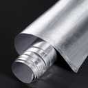 BBTO Heat Reflective Sheet Adhesive Backed Aluminized Fiberglass Heat Shield Tape Protection Barrier Heat Shield Resistant Material for Hose and Auto Use Heat Insulation Sheet(Silver, 48 x 71 Inch)
