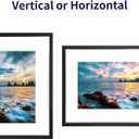 ONE WALL 18x24 Inch Floating Frame, Black Wood Double Glass Float Picture Frame Display 11x14/11x17/12x18/13x19/16x20 Photos Plant or Petal Specimens for Wall Hanging - Mounting Kit Included