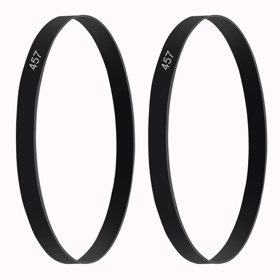 2 PCS Vacuum Belts 562289001 Replacement Belts for Hoover Windtunnel T-Series, Fit UH70200 UH70210 UH70105 UH70120 UH71214 UH71215 UH71250 UH72600, Replace Part AH20065,12.8 x457 Flat Belts