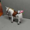 HollyHOME Stuffed Animal Unicorn Horse Pretty Plush Unicorn Pony Toy Pretend Play Horse 11 inches White