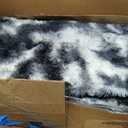 PAGISOFE Black White Grey Area Rugs for Living Room Bedroom Aesthetic, 8x10 Rug, Shag Fuzzy Fluffy Rug for Kids Room, Playroom, Classroom Dorm, Shaggy Soft Carpet, Plush Bedside Rugs, Modern Cool Rugs