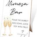 Mimosa Bar Sign,Wooden Sign with Stand,Minimalism Mimosa Bar Decorations,Wedding Fiesta Bar Decor,Bridal Shower Supplies,Bar Supplies,Party Decor,Bridal Shower Sign,Wedding Decor,Party Supplies,1