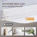 Bed Wedge Gap Filler Queen Size, Wedge Pillow for Headboard Gap, 60×10×6 in