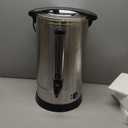 110 Cup Coffee Urn, 16L/3.51Gal Large Capacity Stainless Steel Hot Beverage Dispenser, Fast Brew Rapid Extraction, Auto Temperature Control Faucet, Commercial Coffee Maker for Party Buffet Catering