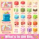 Magnetic Blocks 100PCS Magnetic Building Blocks for Kids, Candy Castle STEM Sensory Toys for Toddler,Christmas Birthday Gifts for Girls 4 5 6 7 8 Years Old