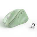 Ergonomic Wireless Mouse with USB Receiver for PC Computer, Laptop and Desktop, Ergo Vertical Mouse with Silent Clicks Long Battery Life, Up to 1600 DPI & 1 AA Battery Powered, Green