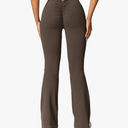 YEOREO Scrunch Flare Leggings Daze V Back Butt Lifting Wide Leg High Waist 31.5" Gym Workout Yoga Pants
Size M