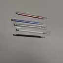 Stylus (5 Pcs), 2-in-1 Stylus Pen for Touch Screen, High Precision and Sensitivity, Suitable for iPhone/ipad/Android Tablets, Compatible with All Touch Screens (Black/White/Blue/Rose Gold/Silver)