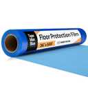 TapeManBlue Floor Protection Film, 36" x 500', Made in USA, Blue Self Adhesive Floor Protector Tape for Moving, Painting and Construction, Temporary Covering to Shield Hardwood, Tile, Hard Surfaces
