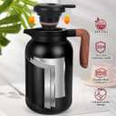 68oz Thermal Coffee Carafe, Insulated Coffee Carafes for Keeping Hot, Stainless Steel Double Wall Vacuum, Large Thermos for Hot Drinks, Hot Liquids