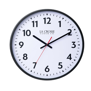 La Crose Clock 404-3841-INT 16-Inch Commercial Silent Sweep Analog Quartz Clock